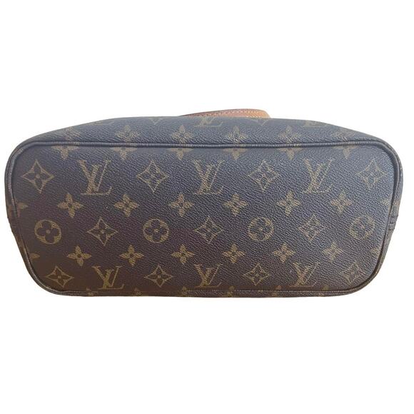 Authentic Louis Vuitton Neverfull PM Monogram Tote Shoulder Bag LV Brown Tan - Picture 4 of 10